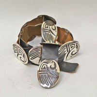 Hopi Concho Belt Flying Parrot by Virgil Thomas (1948-1986)