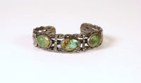 Early Navajo Bracelet with Twisted Wire, ca 1900