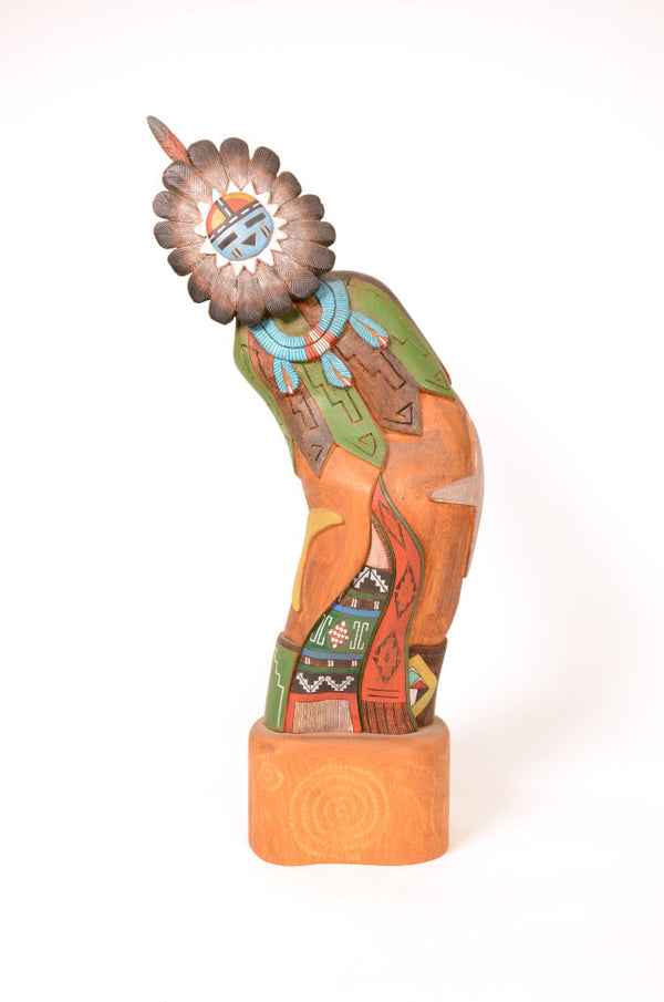 Hopi Kachina TAWA Sun Doll By Scott Secakuku
