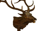 Bronze Deer Head Sculpture By Bird Frank