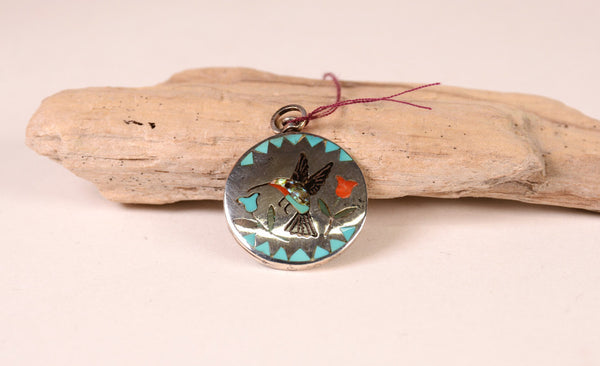 Spinner Pendant Hummingbird / Cardinal