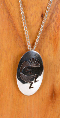 Hopi Kokopelli Pendant by Walter Selina