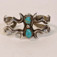 Navajo Heavy Sand Cast Cuff Bracelet
