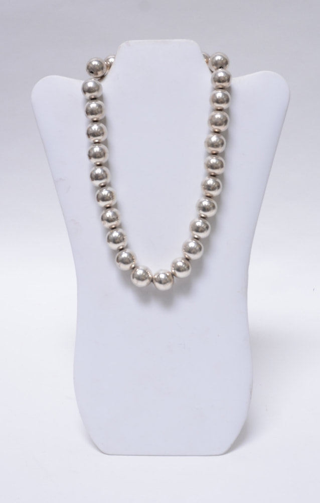 Vintage Large Mexico Sterling Silver Necklace