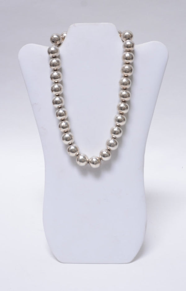 Vintage Large Mexico Sterling Silver Necklace