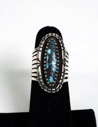 Navajo Turquoise and Sterling Silver Ring Size: 7