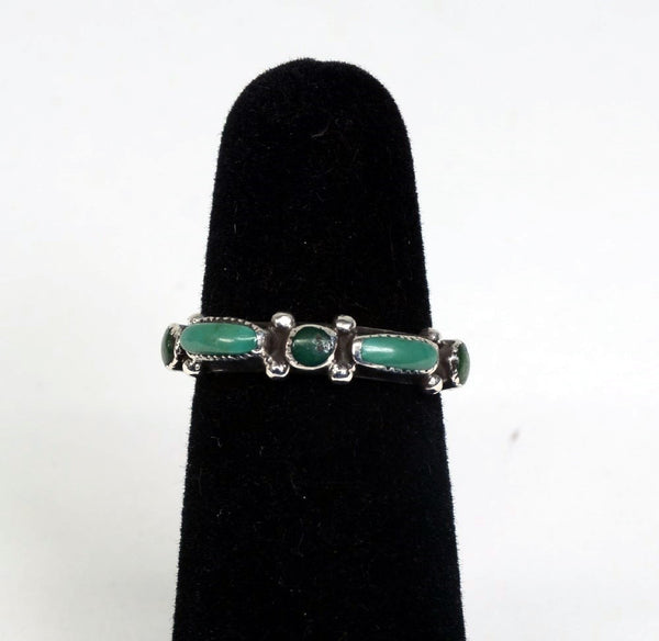 Zuni 5 Dot-Dash Turquoise Ring 6