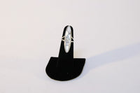 Zuni Sterling Silver Ring with Mother of Pearl Inlay