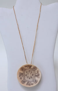 Native Necklace: Creek/Cherokee; Modern Mississippian Gorget Style necklace