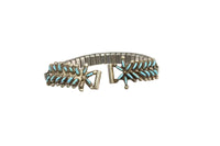 Zuni Needlepoint Watch Band Sterling Silver and Turquoise
