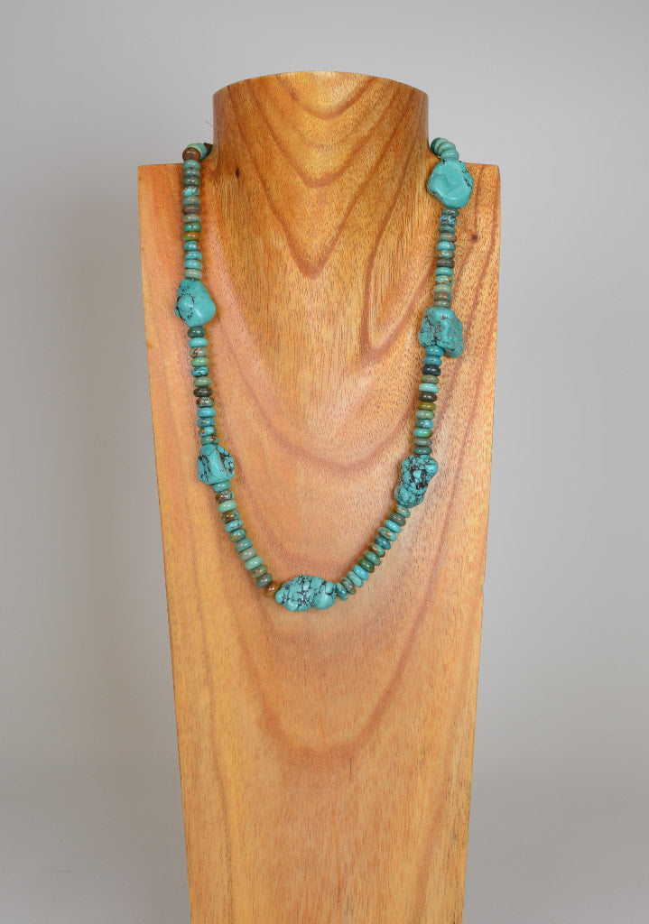 Navajo Turquoise Nugget Necklace