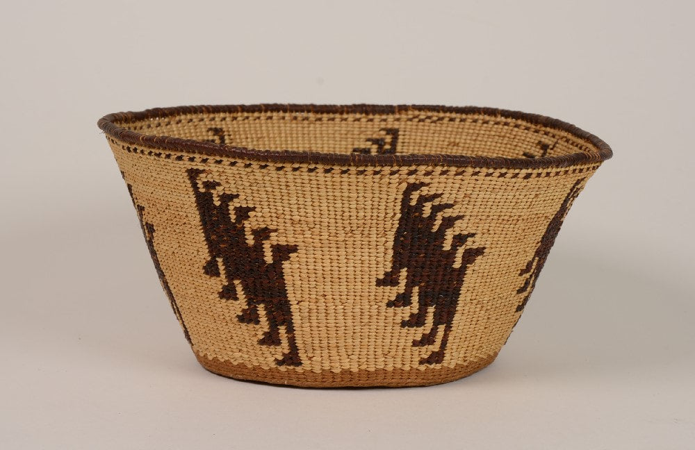 Fine Pit River Twined Basket bowl