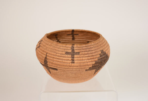 Washoe Basket with Rain Clouds and crosses