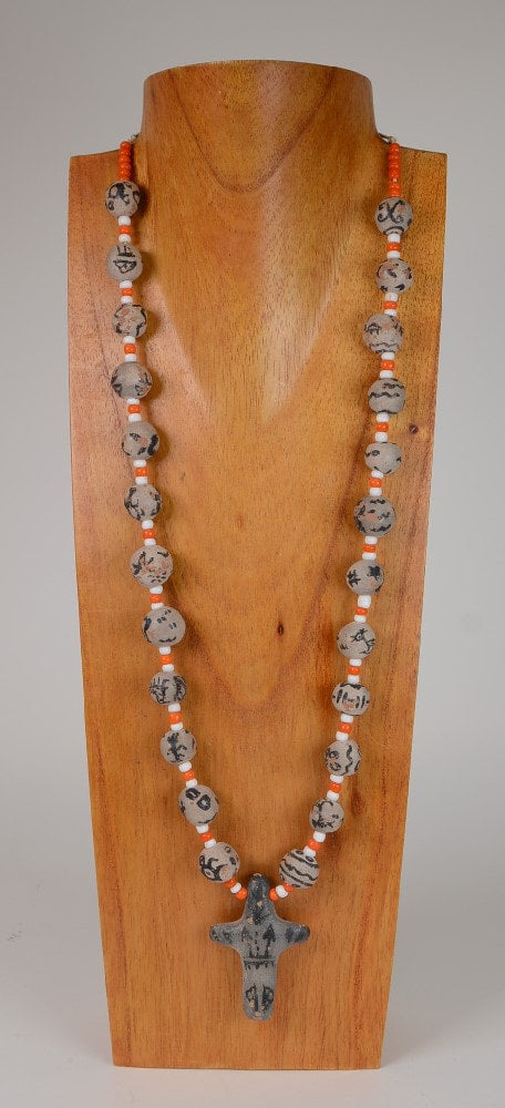 Very Rare Santo Domingo Pottery Necklace