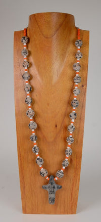 Very Rare Santo Domingo Pottery Necklace