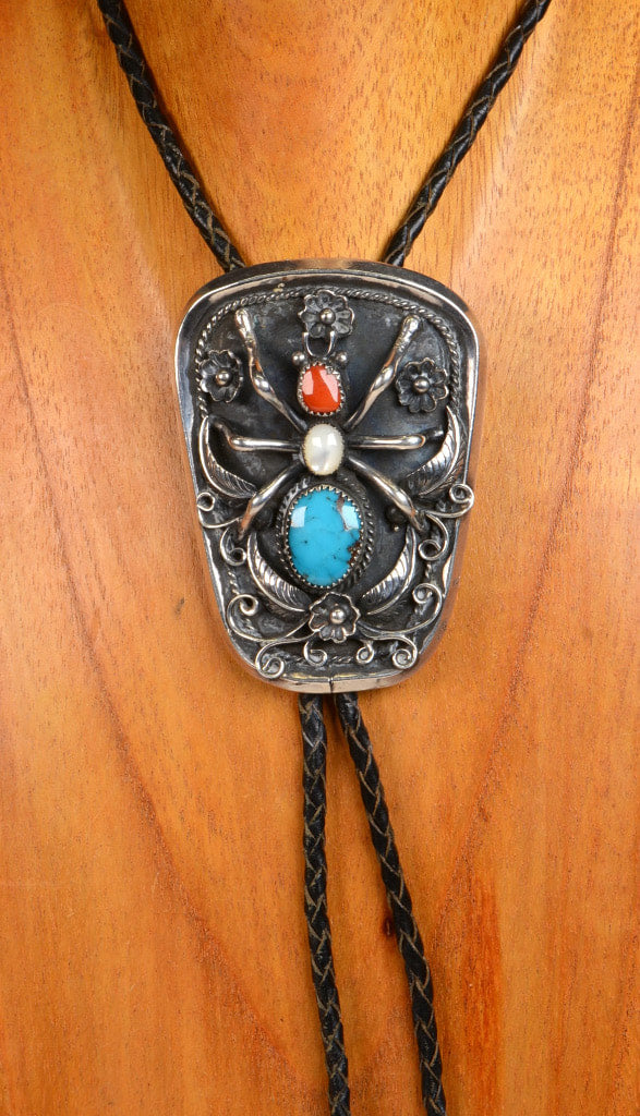 Navajo Bolo - Spider Design