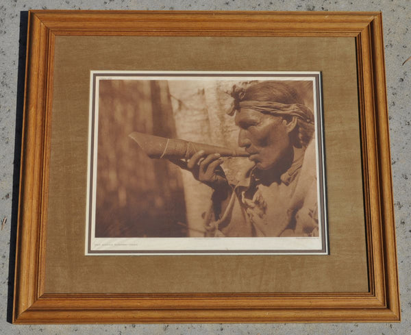 Edward Curtis Vintage Photogravure Japan Vellum- Moose Hunter - Cree