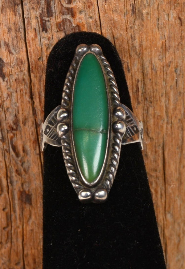 An Early Navajo ring; Fred Harvey style