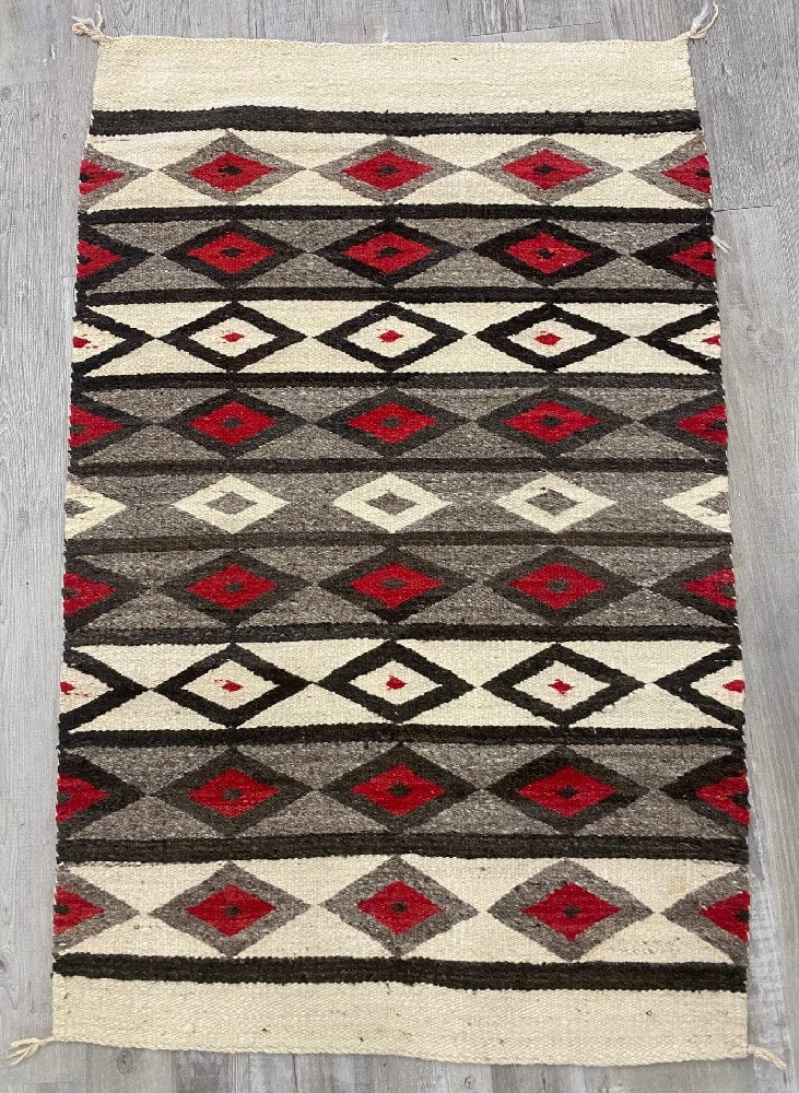 An Early Navajo Rug; Late Pound Rug / Heavy Blanket