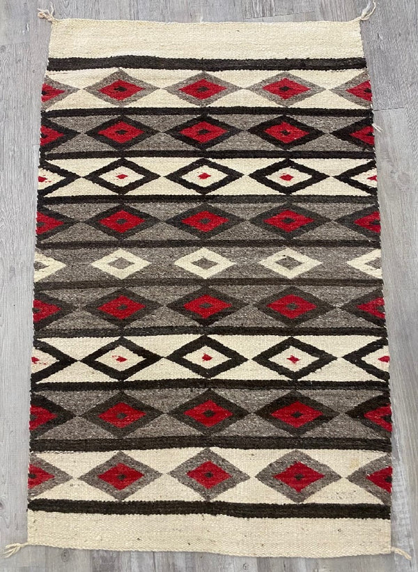 An Early Navajo Rug; Late Pound Rug / Heavy Blanket