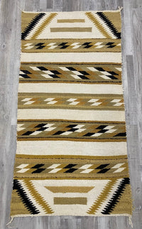 Navajo Rug - Double Saddle Blanket - Damaged near corner