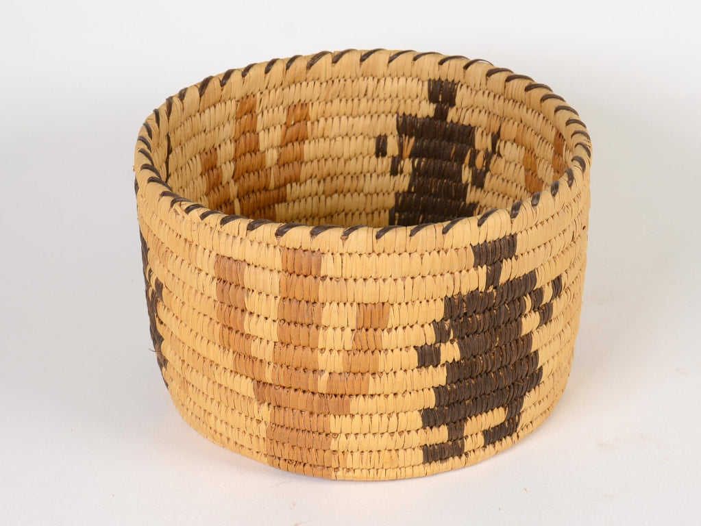 Tohono O'odham (Papago) Basket:  with Women picking Cactus fruit