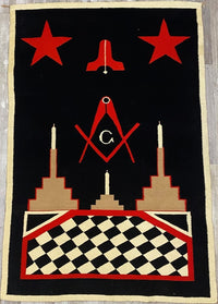Navajo Germantown Pictorial "Freemasonry" Blanket