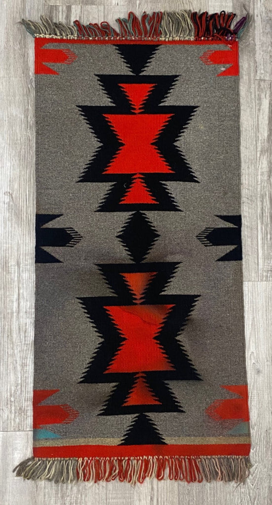 Navajo Germantown Table Runner; Throw; Sampler - With color run