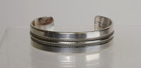 Navajo Sterling Silver Cuff by Ron Y. Yazzie