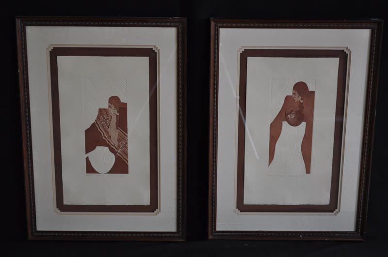 Amado Maurillo,Pena lithograph set of 2