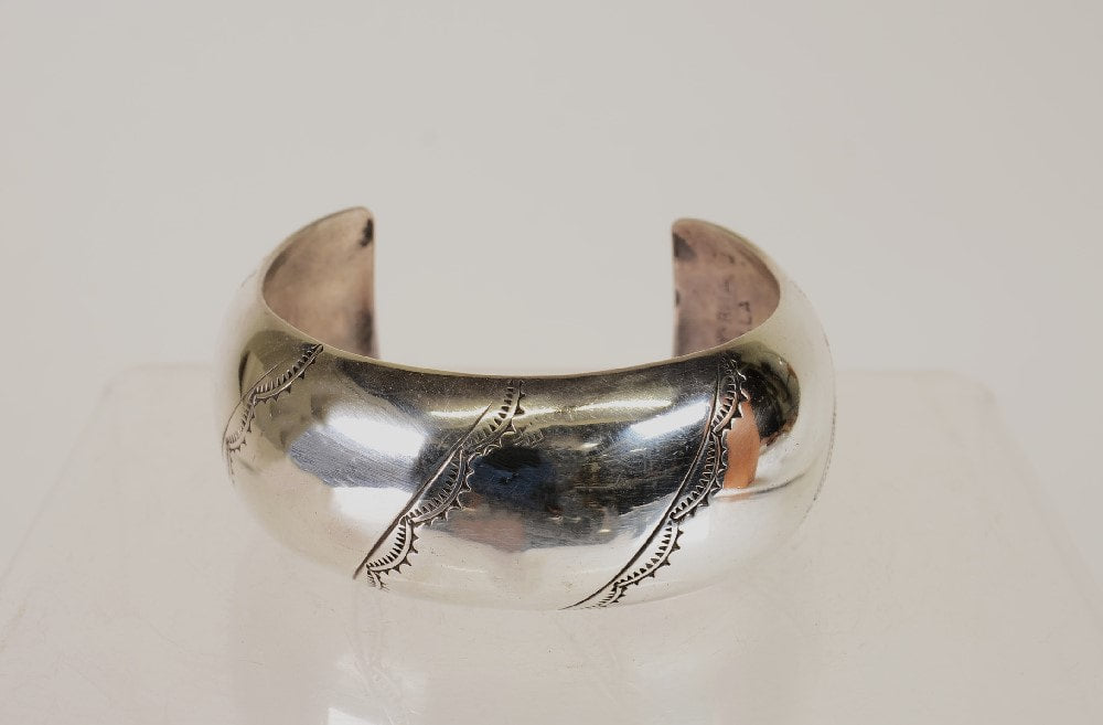 Navajo Silver Bracelet by Mary Rita Padilla