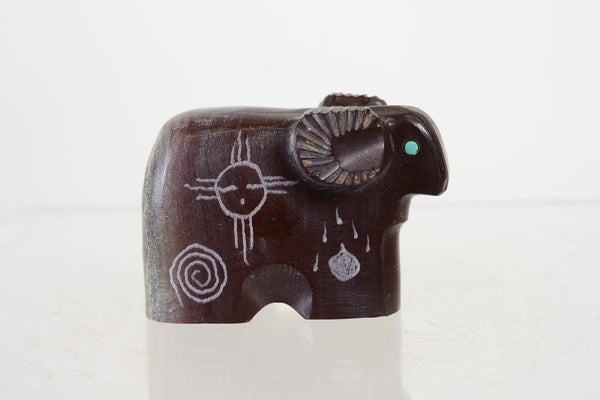 Zuni Ram Fetish by Ulysses Mahkee