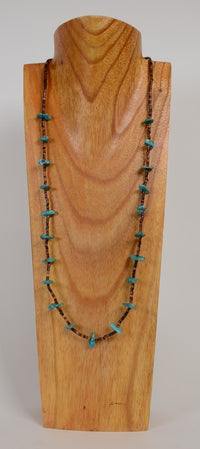 Navajo Heishi and Turquoise Necklace