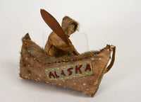 Eskimo Indian Canoe with "Alaska" Design