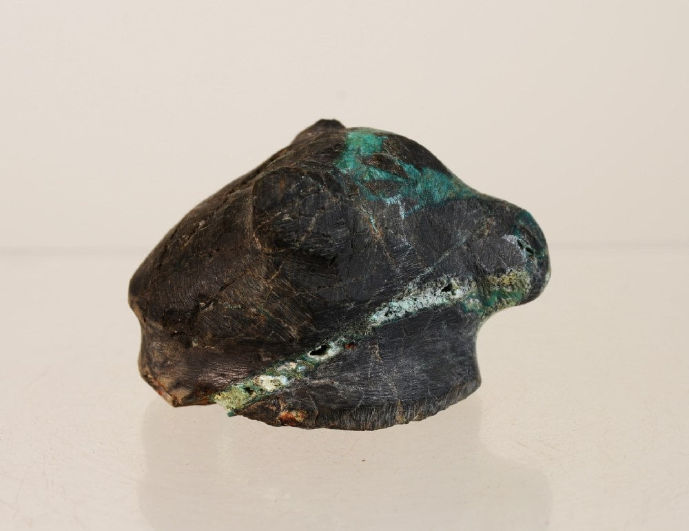 Zuni Fetish from the CG Wallace Family collection: Turquoise Carved Bear Head