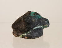 Zuni Fetish from the CG Wallace Family collection: Turquoise Carved Bear Head