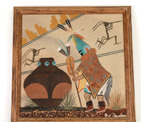 Navajo Sand Painting Aholi Kachina By J. David