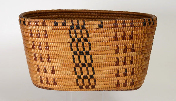 Oval Salish Basket Fully Imbricated