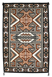 Navajo Teec Nos Pos Rug by Minnie Bidtah (1930-2003)