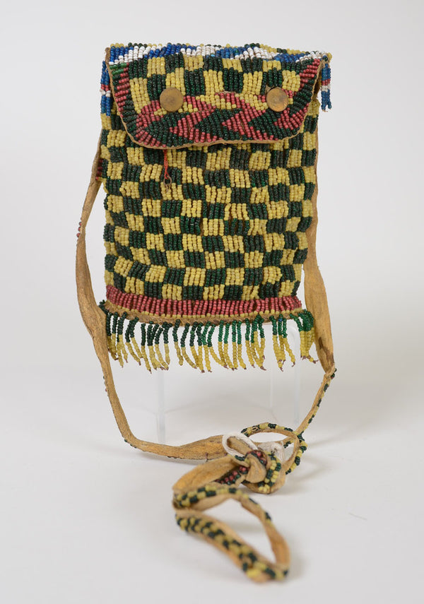 Apache Beaded Bag with Strap