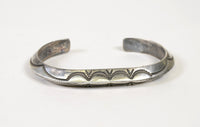 Navajo Jewelry: Heavy Sterling Silver Cuff Guard Bracelet
