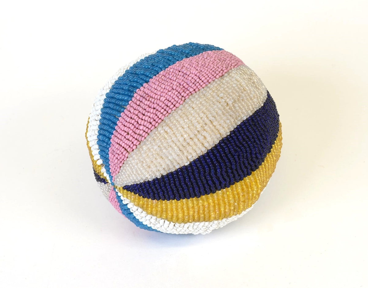Antique Plains Indian Fully Beaded Puberty Ball