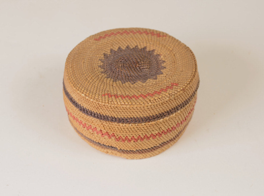 Antique Makah Basket with Lid
