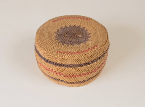 Antique Makah Basket with Lid