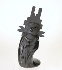 Santa Clara Figurative Black Pottery by Gary Gutierrez : Kachina