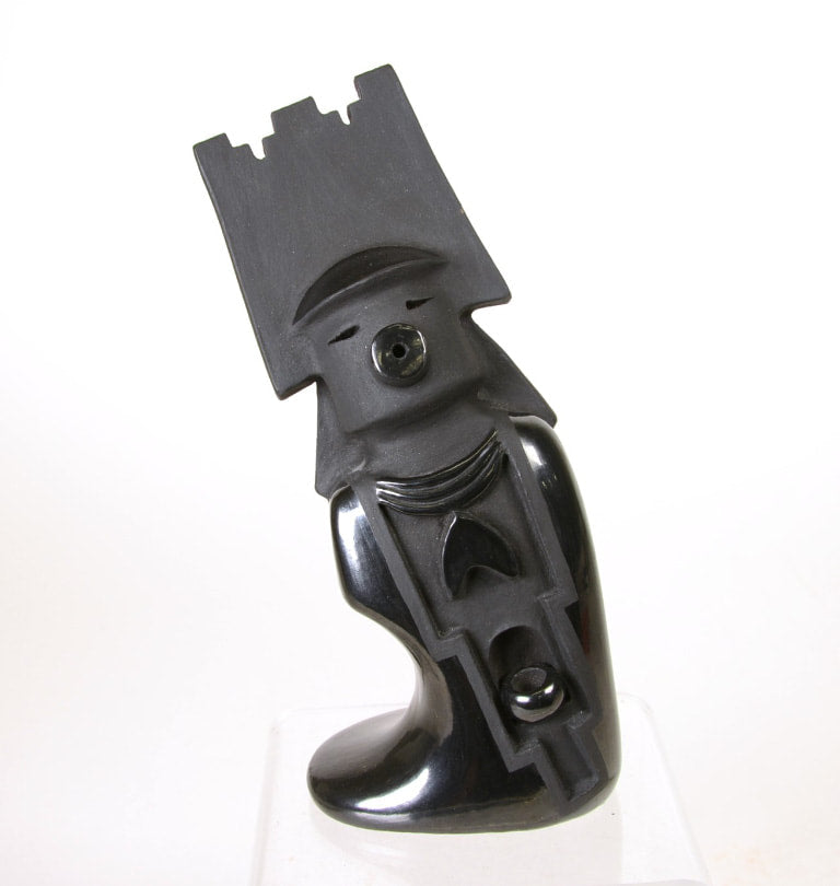 Santa Clara Pueblo Black Figurative Pottery by Gary Gutierrez