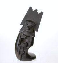 Santa Clara Black Figurative Pottery by Gary Gutierrez SCP Pottery Kachina 8-11
