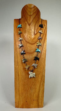 Fine Zuni Hummingbird Fetish Necklace