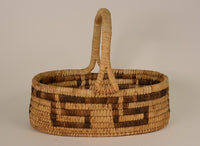 Papago Oval Basket with Handle