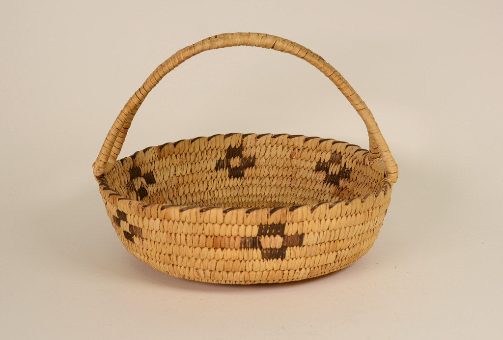 Vintage Papago Basket with Handle